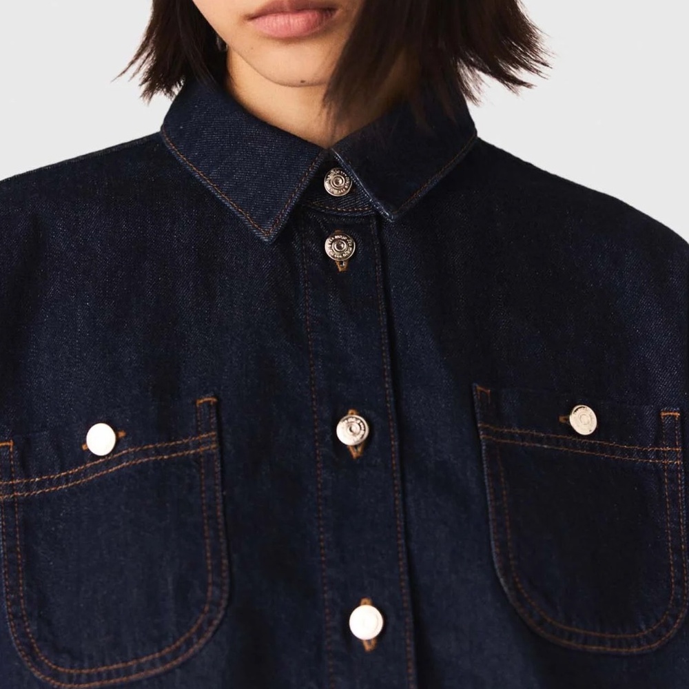 Cipass Denim Button-Up Jacket - Picture 2 of 7
